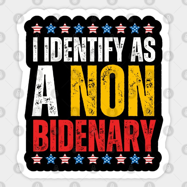 I IDENTIFY NON BIDENARY Sticker by Lolane